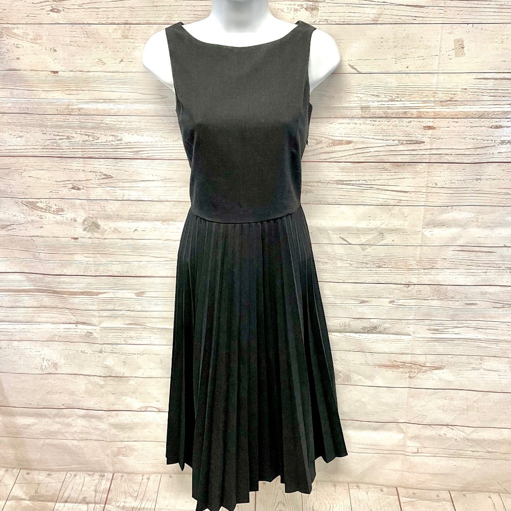 Jill Stuart fit & flare accordion pleat dress